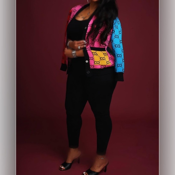 Colorful Logo Cardigan - Picture 3 of 3